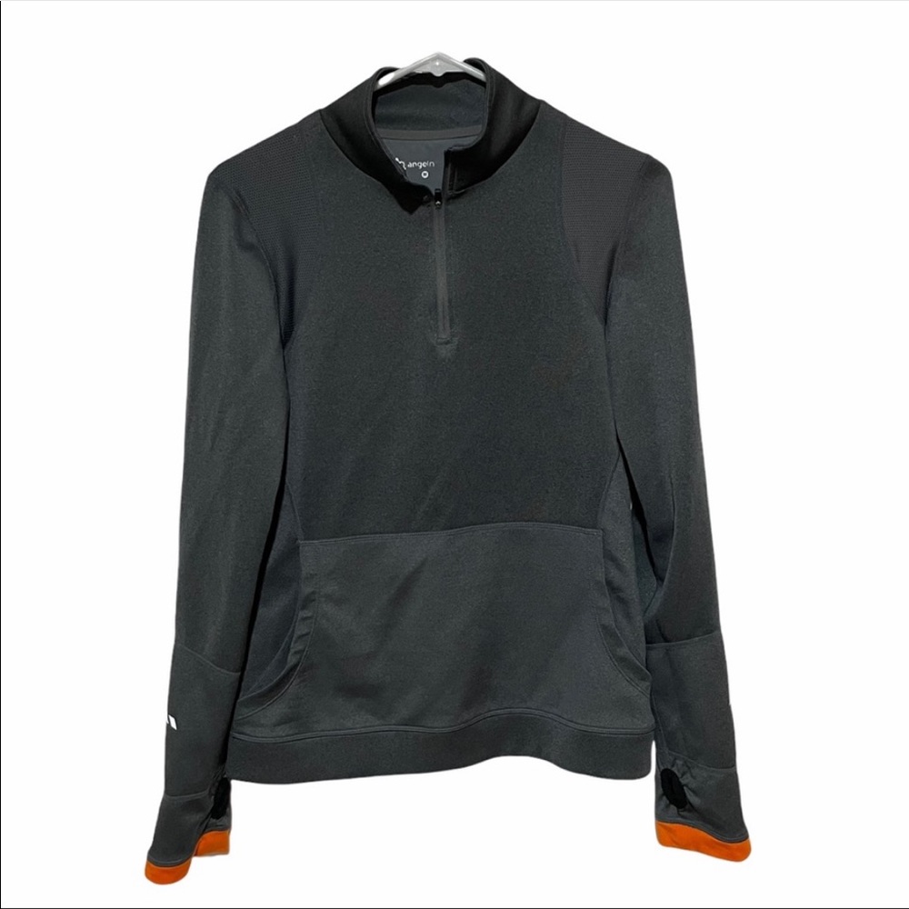 Orangetheory Half Zip Gray Pullover Top. Size M